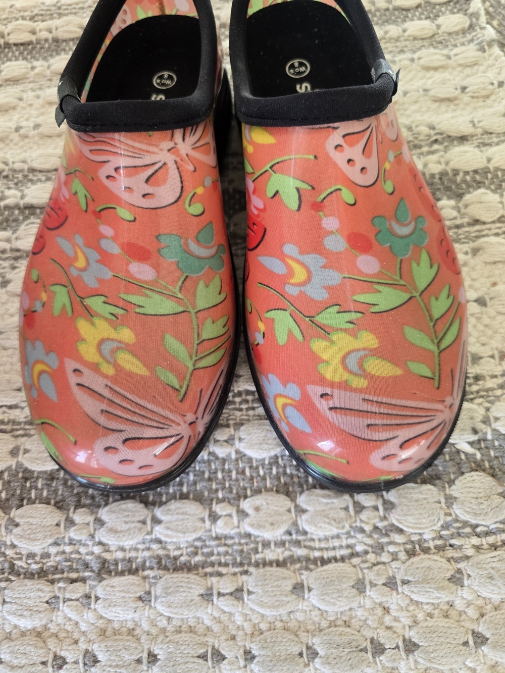 Sloggers Coral Floral Slip-On Clogs